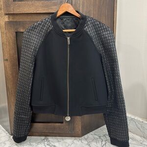 Banana Republic block multi-media cropped jacket